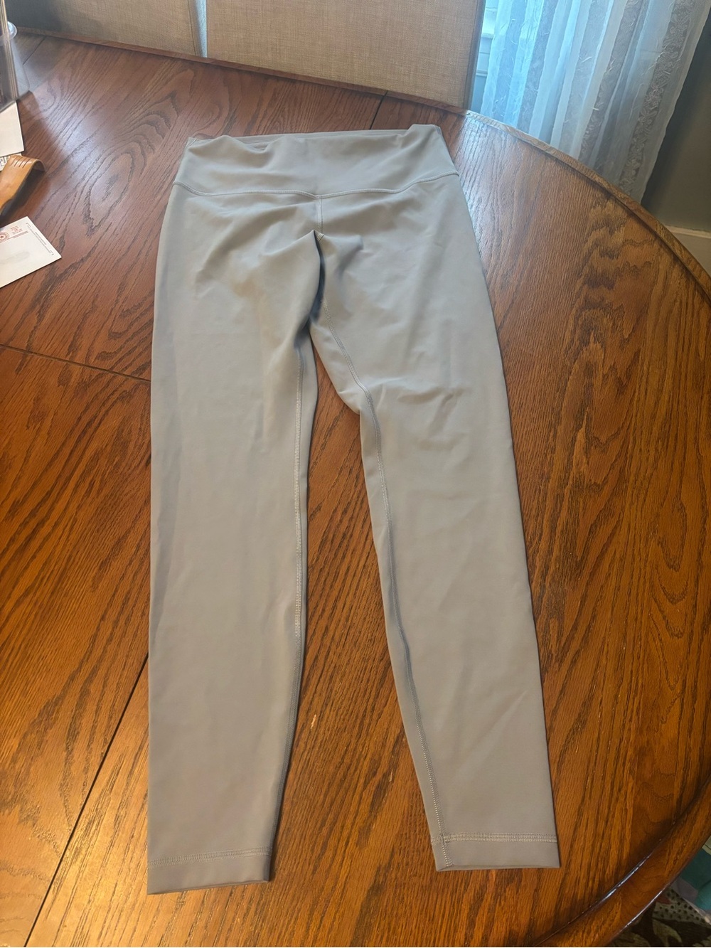 Lululemon wunder train high rise tight 28" bluish gray size 12